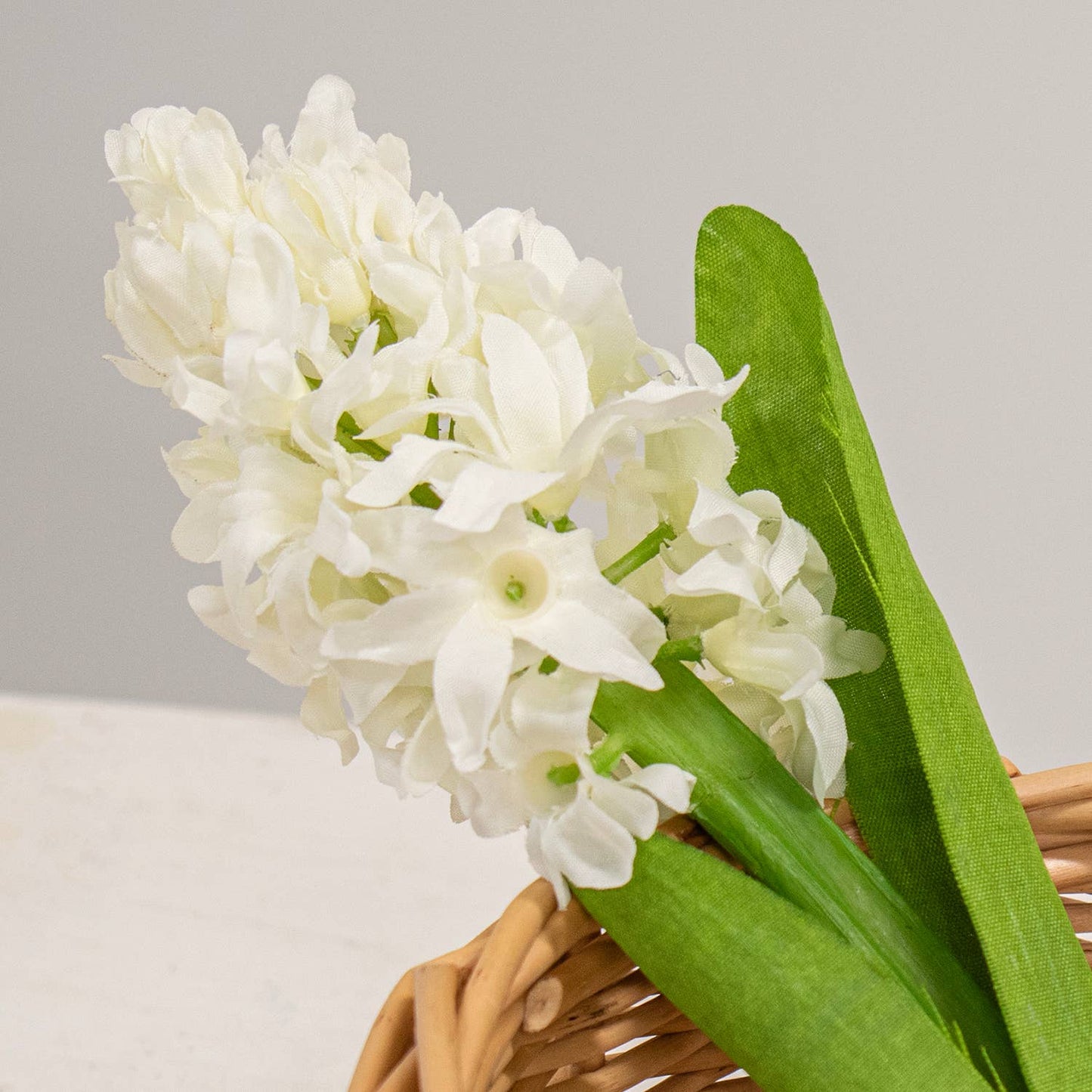 White Hyacinth Stem - 11"H