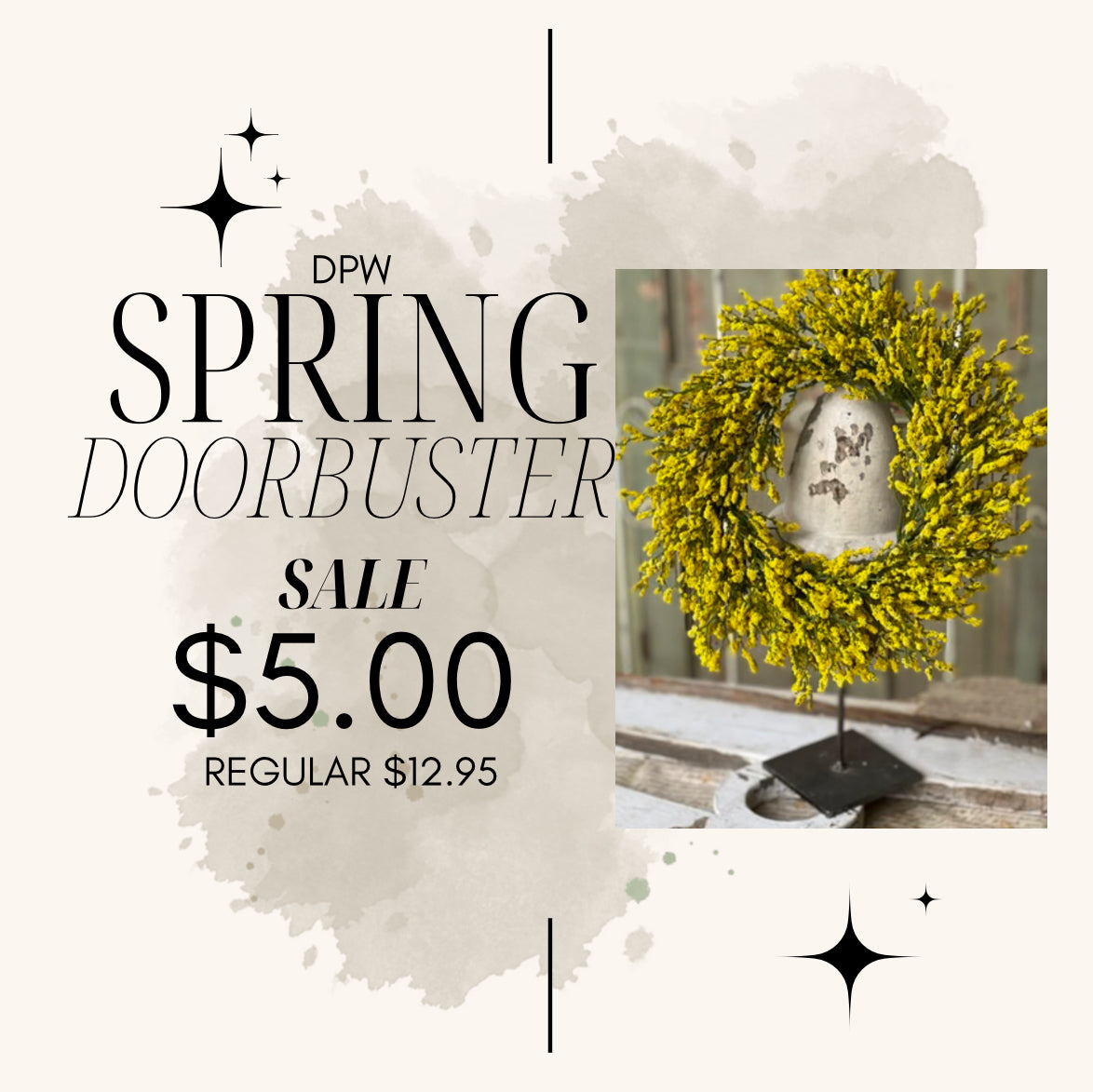 Doorbuster Spring- Yellow Candle Ring