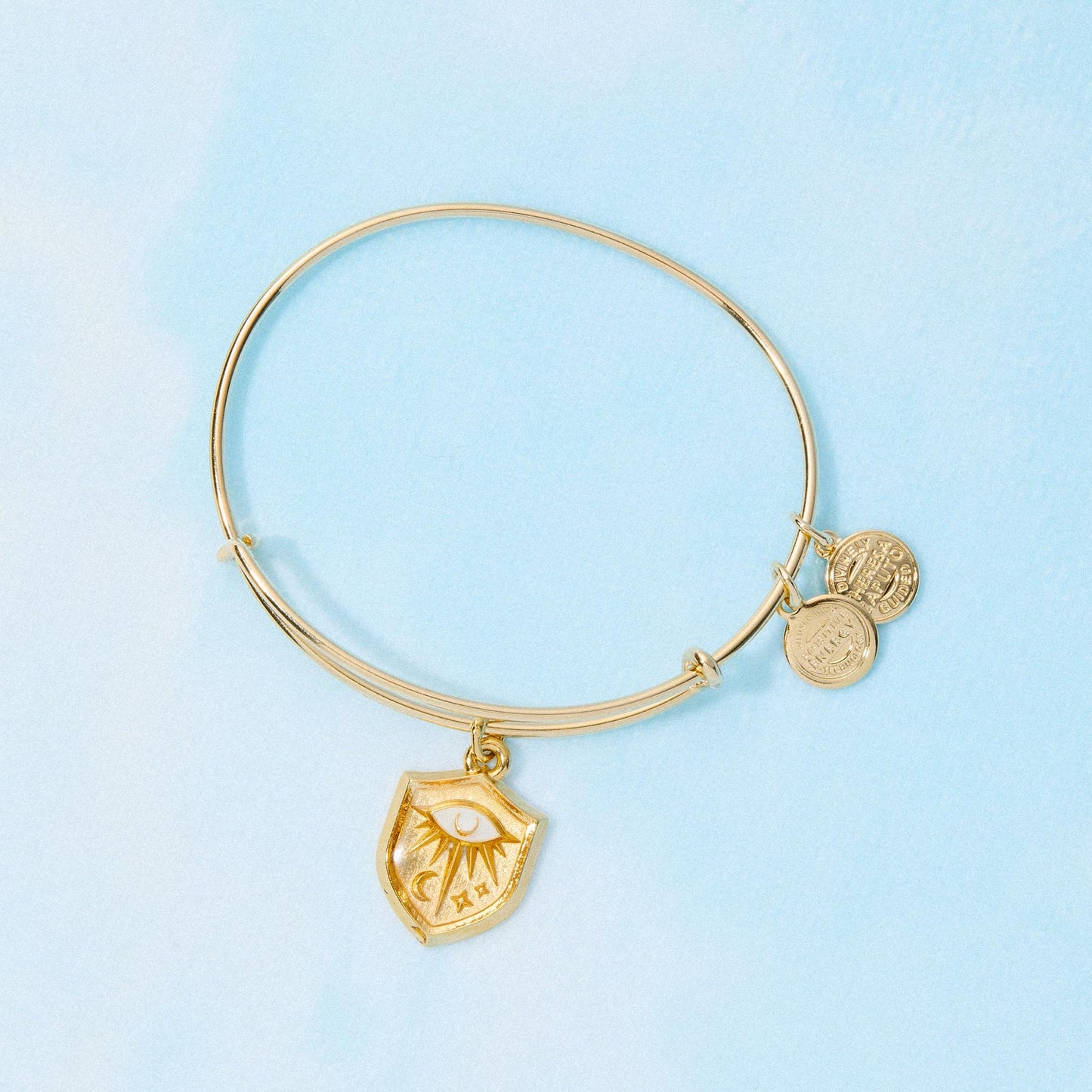 Gold Protective Eye Expandable Bangle