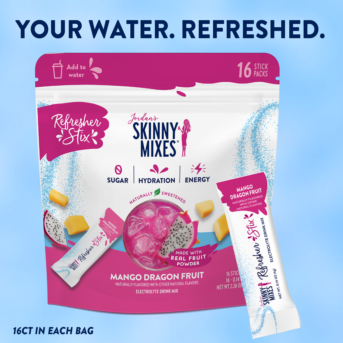 Skinny Mixes-Refresher Stix-Mangodragonfruit