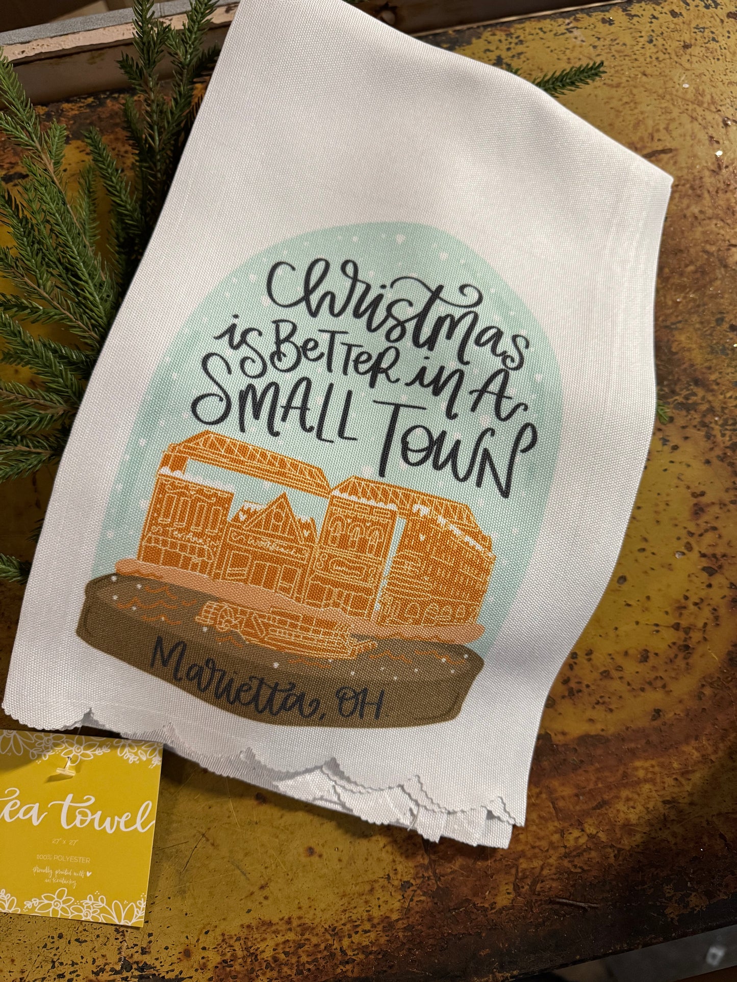 Christmas Is Better In Marietta Towel