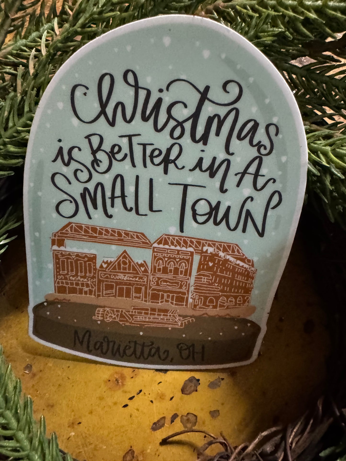 Christmas is Better In Marietta Sticker