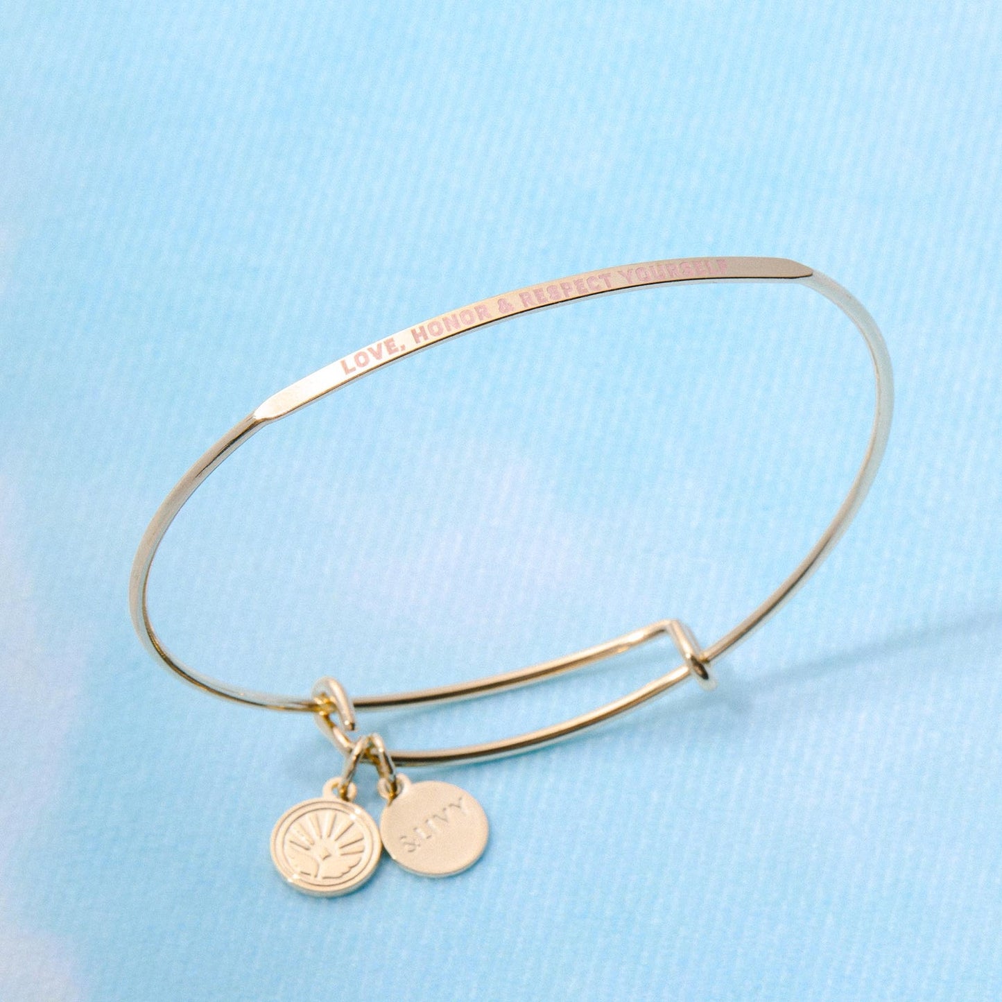Gold Love, Honor & Respect Yourself Posy