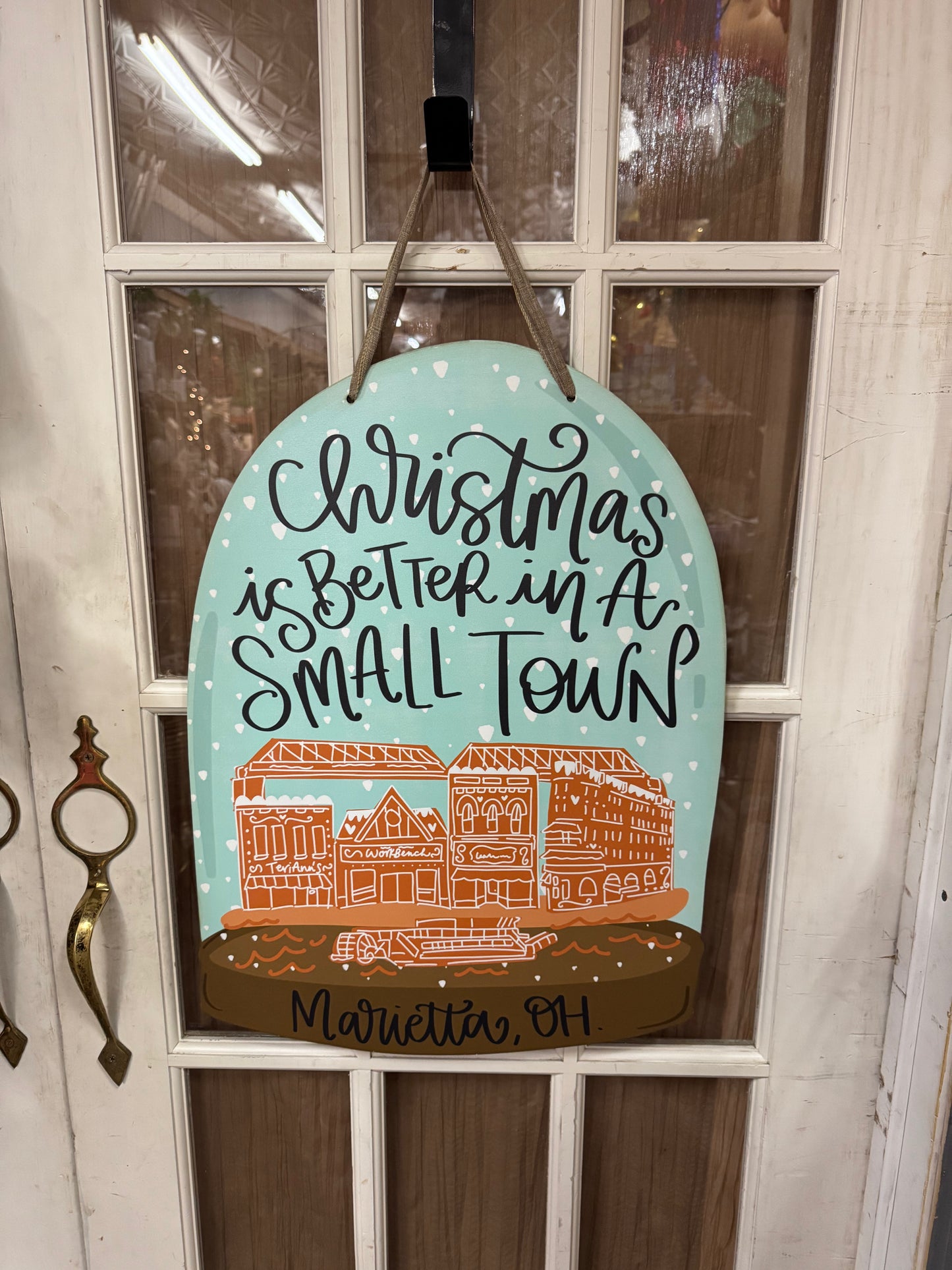 Christmas is Better in Marietta Door Hanger