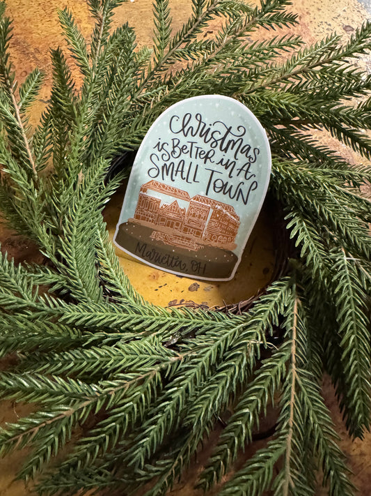 Christmas is Better In Marietta Sticker